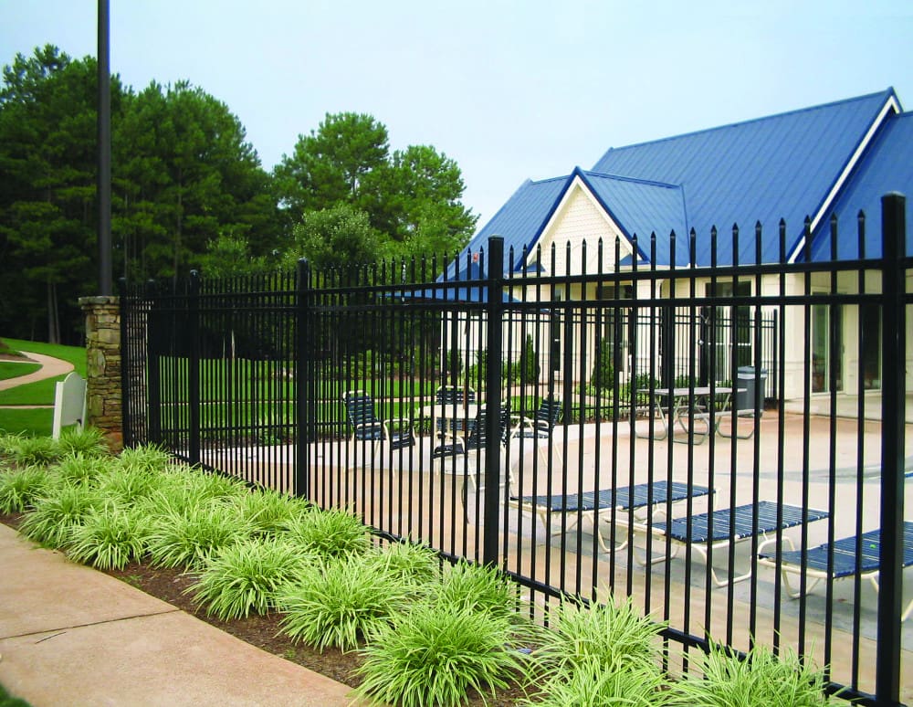 Commercial Aluminum Fence for a Community Pool